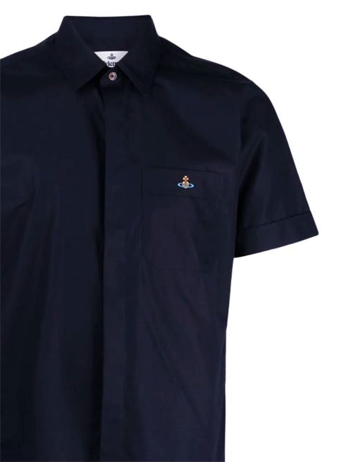 Black cotton signature shirt Vivienne Westwood | 24010004W009QK410